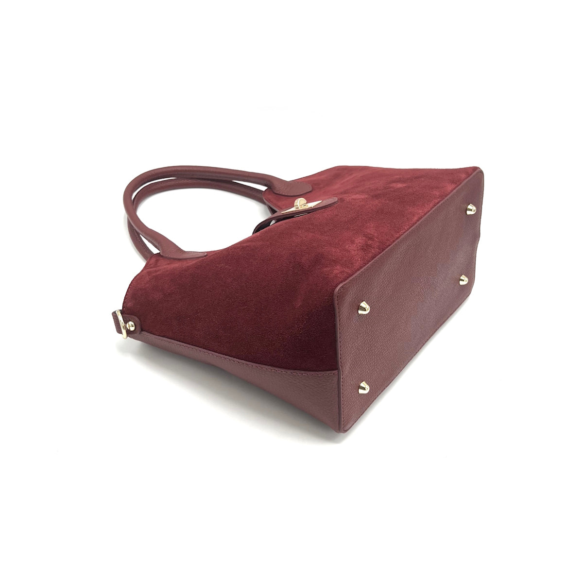 Suede leather tote bag, Made in Italy, art. 112620