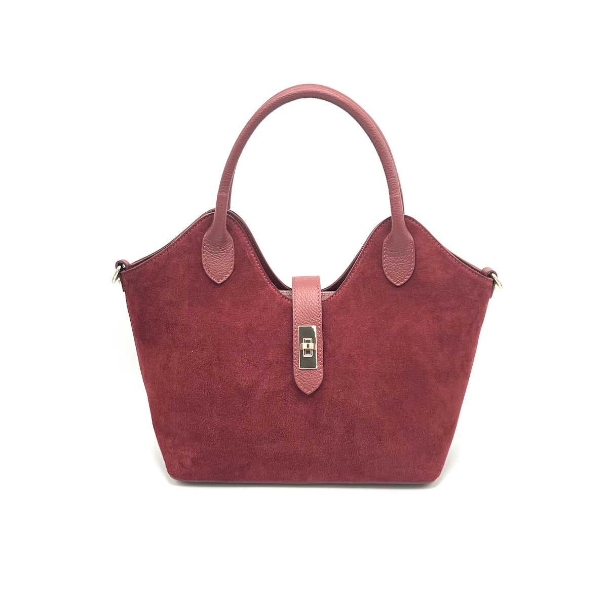 Suede leather tote bag, Made in Italy, art. 112620