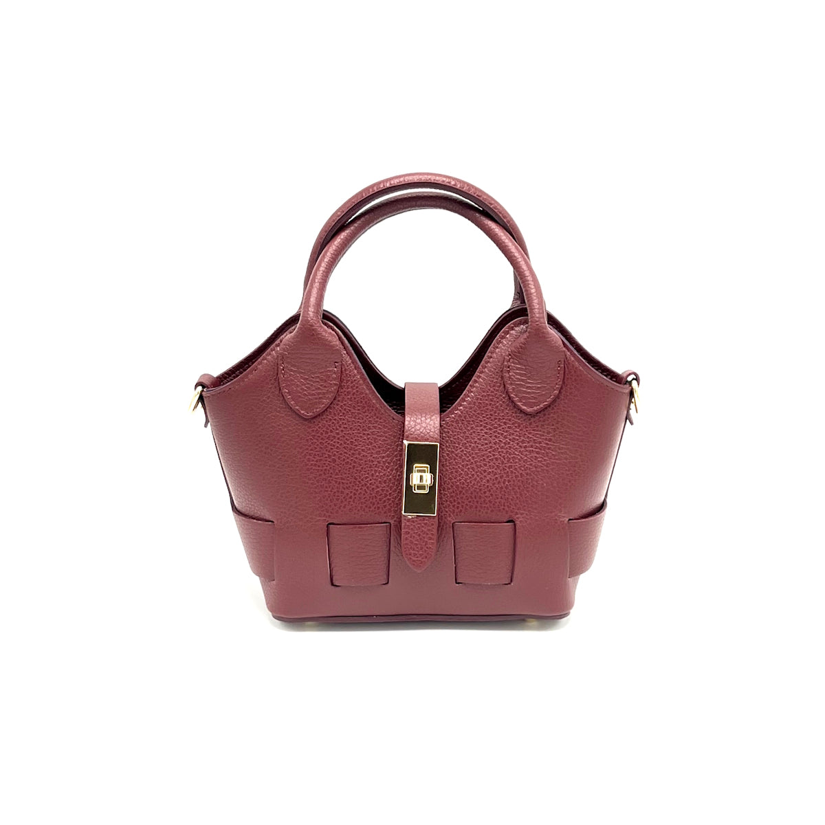 Genuine leather shoulder bag, Small size, Made in Italy, art. 112600
