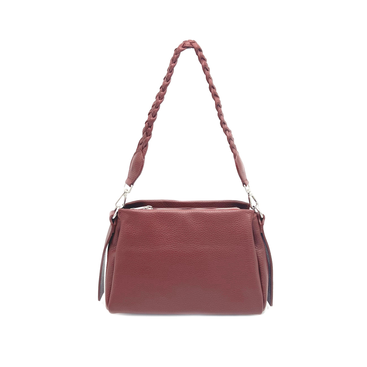 Genuine leather shoulder bag, Made in Italy, art. 112621