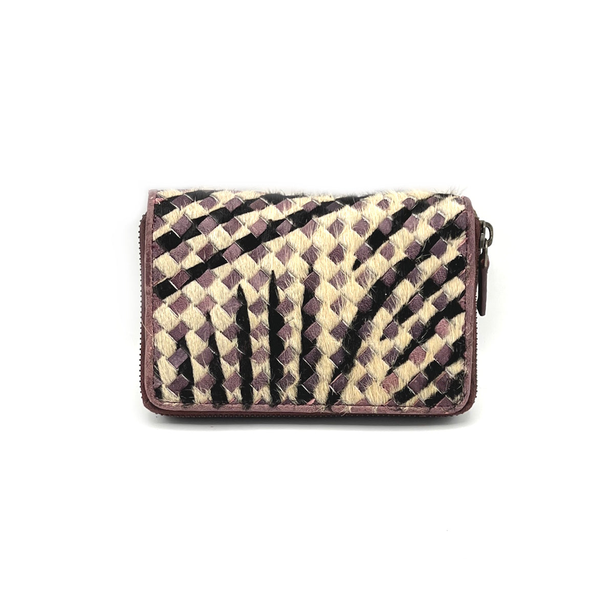 Wallet in washed leather, vintage effect, art. ZE1040