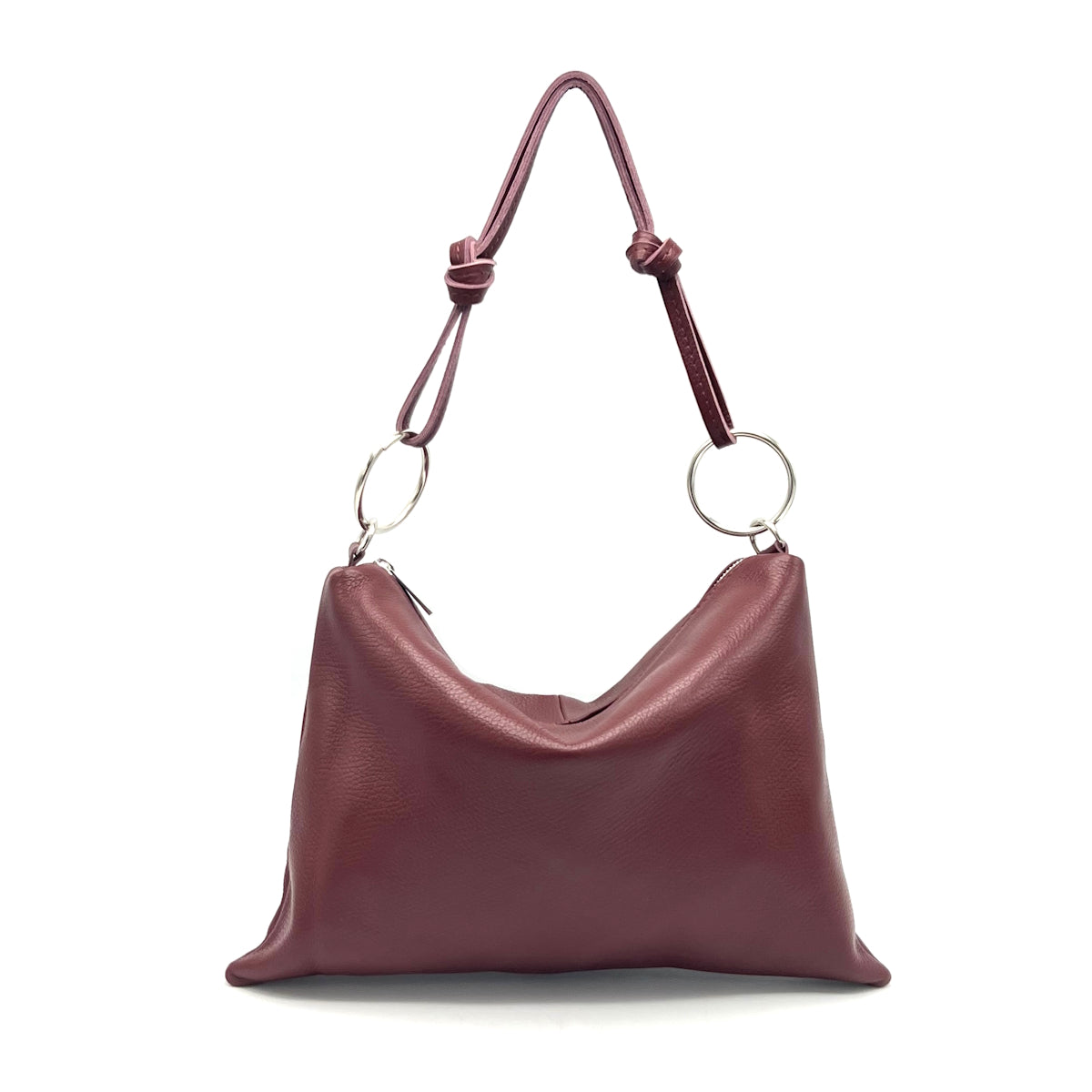 Genuine leather shoulder bag, Made in Italy, art. 112586