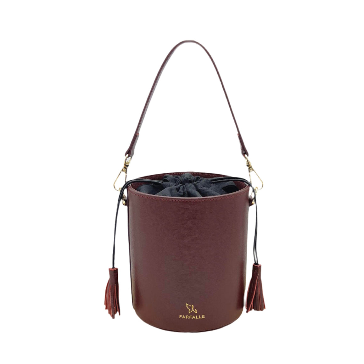 Genuine leather bucket bag, Made in Italy, art. 112613