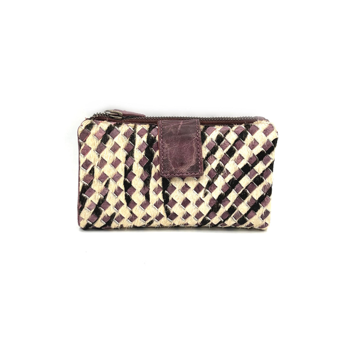 Wallet in washed leather, vintage effect, art. ZE5025