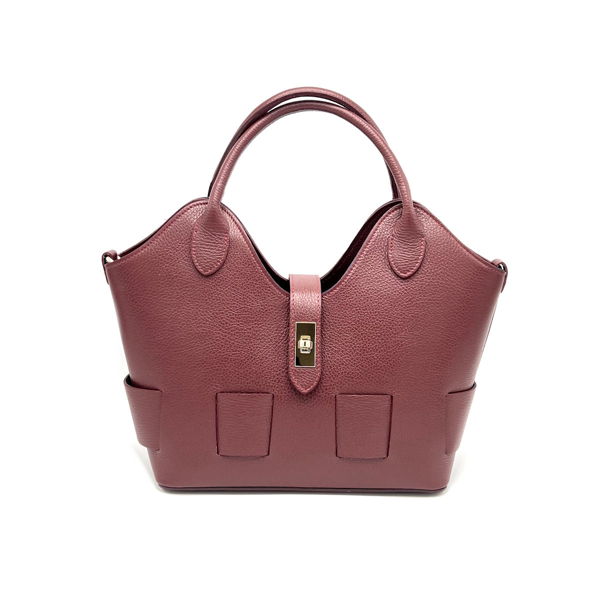 Genuine leather shoulder bag, Made in Italy, art. 112599