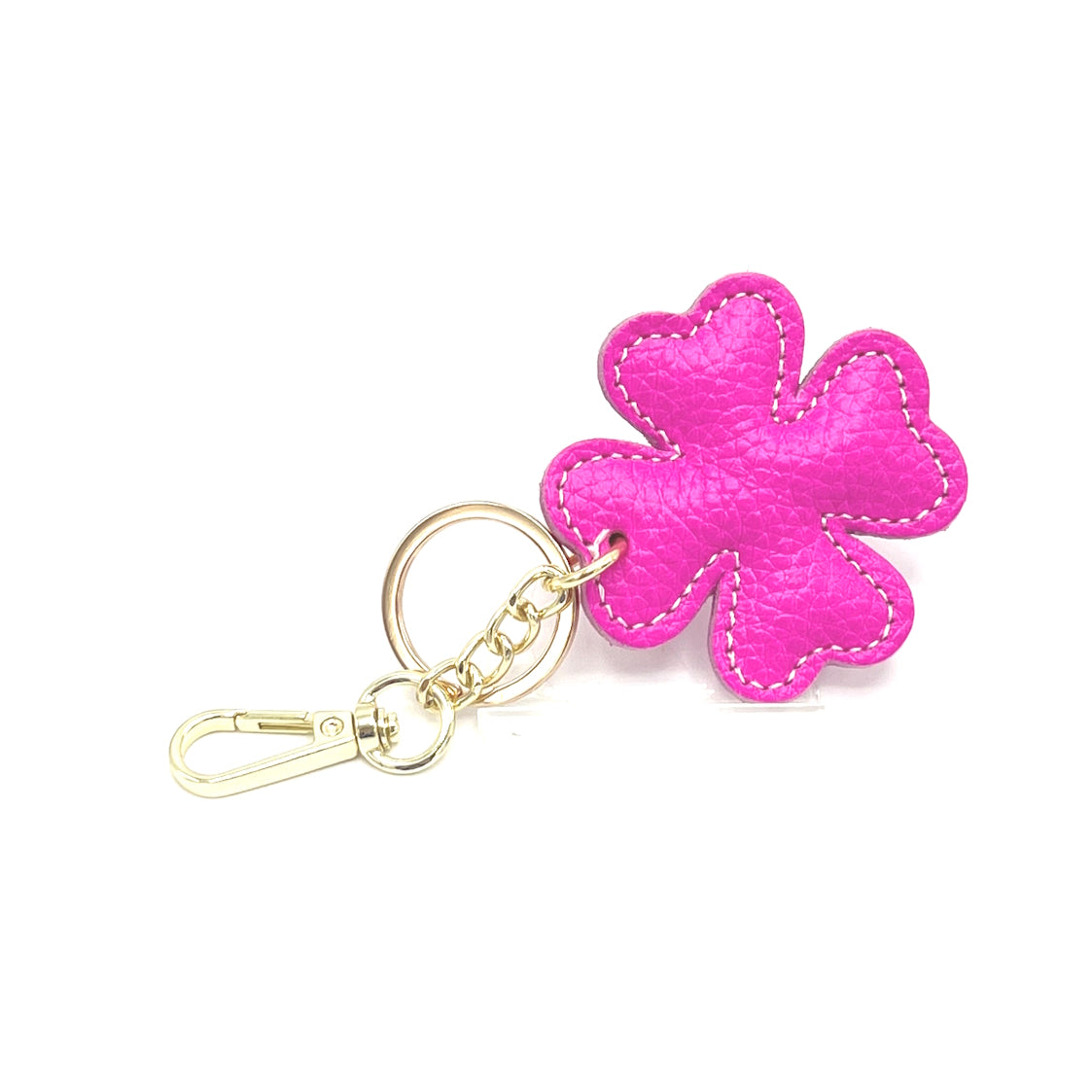 Genuine leather key chain, Lucky leaf, art. PO04