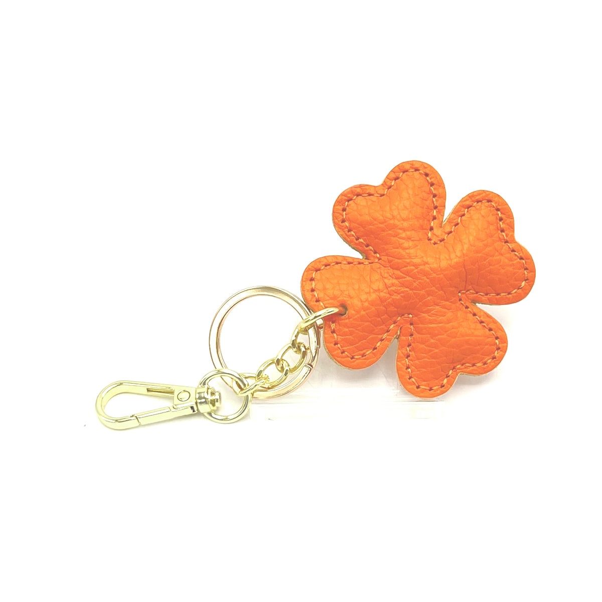 Genuine leather key chain, Lucky leaf, art. PO04