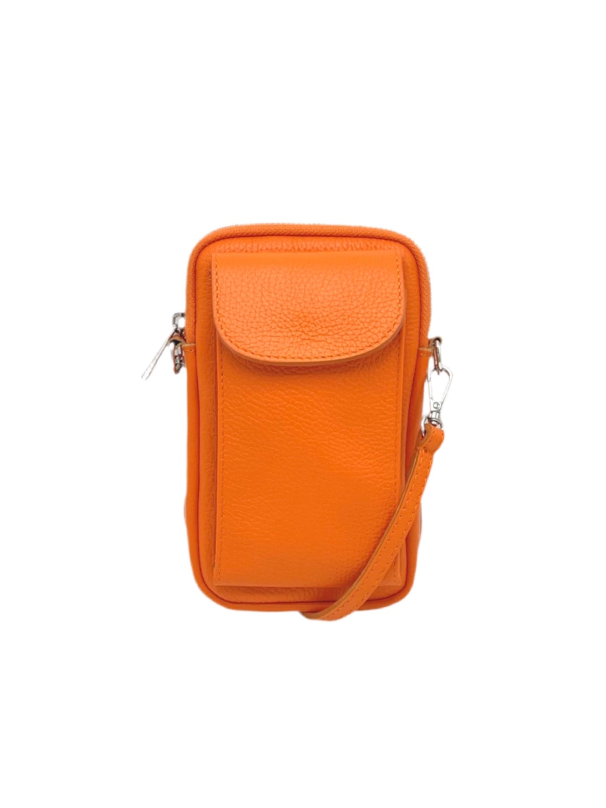 Women's Genuine Leather Crossbody Phone Bag, Made in Italy, art. 112585New