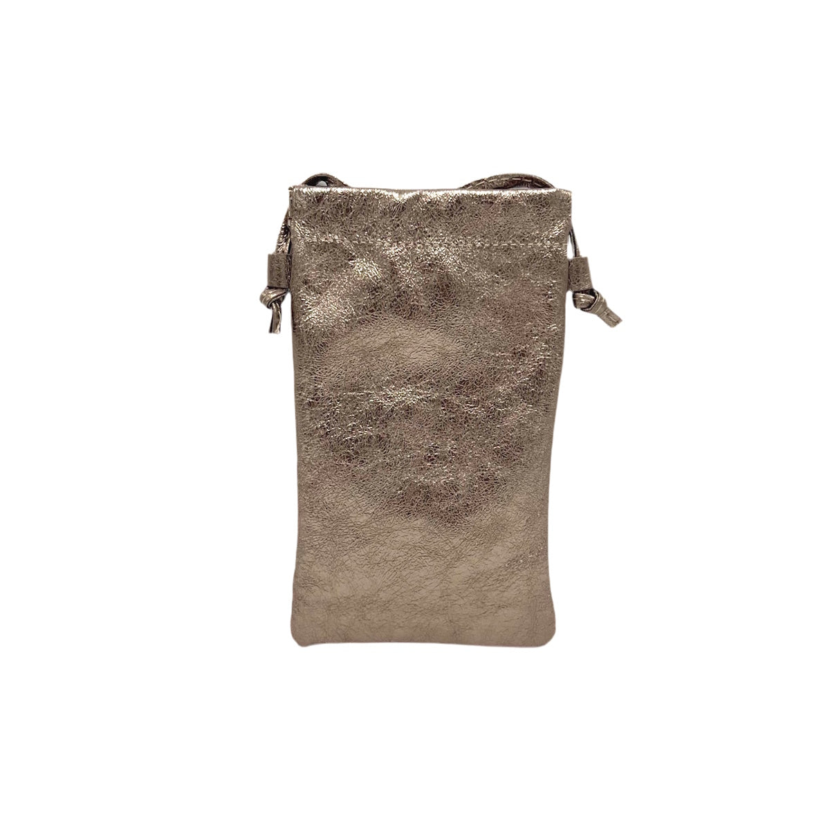 Genuine leather crossbody phone bag, Made in Italy, art. 112628