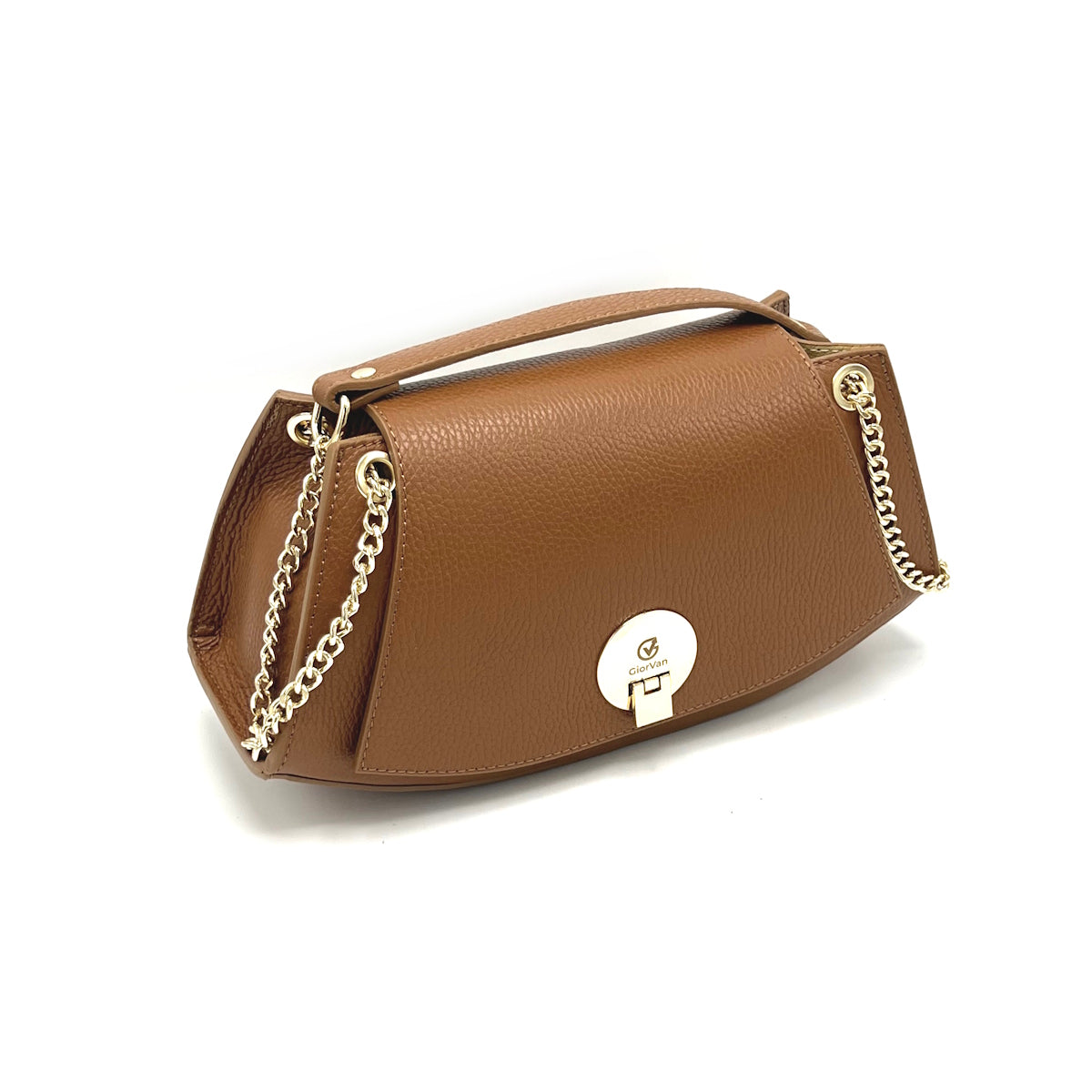 Genuine leather chain bag, Made in Italy, art. 112439GV