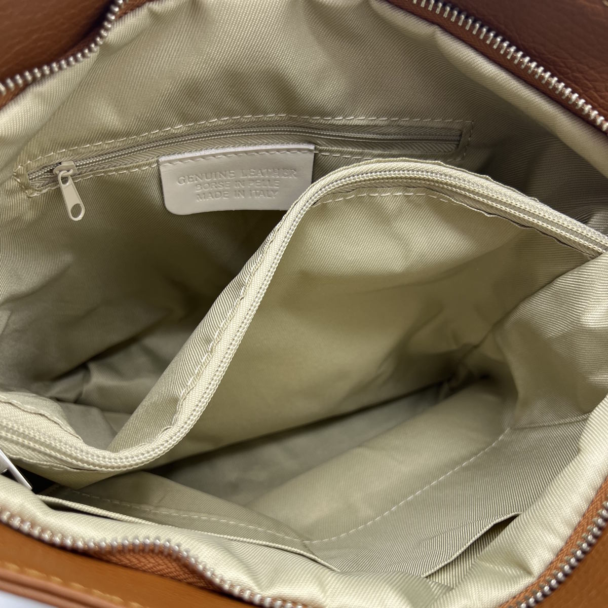 Genuine leather shoulder bag, Made in Italy, art. 112596