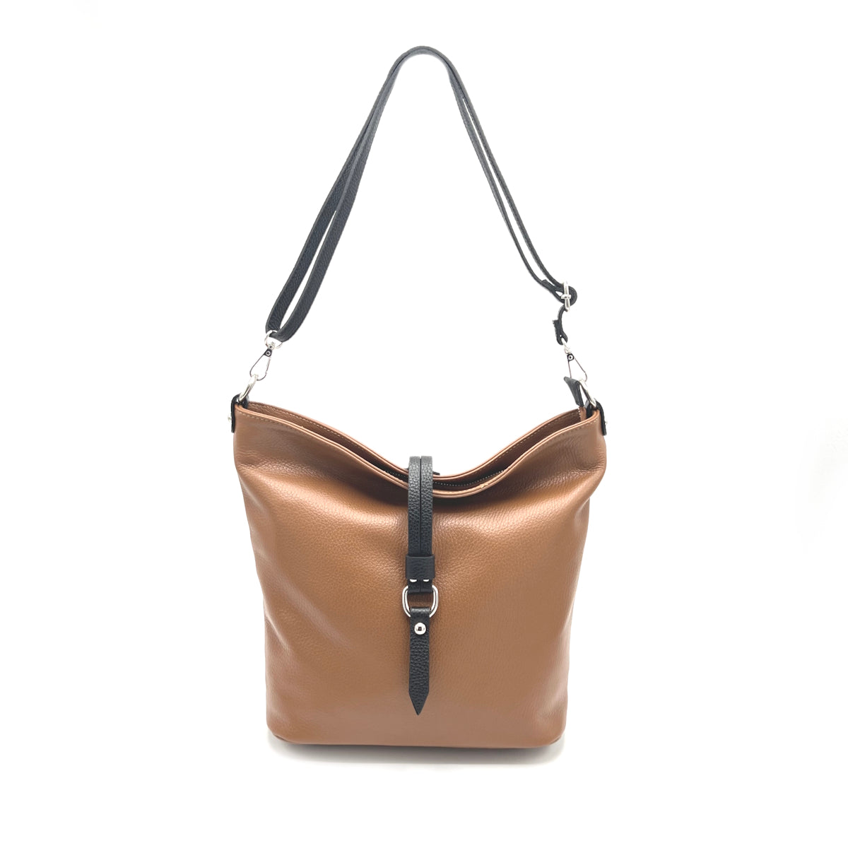 Genuine leather shoulder bag, Made in Italy, art. 112596