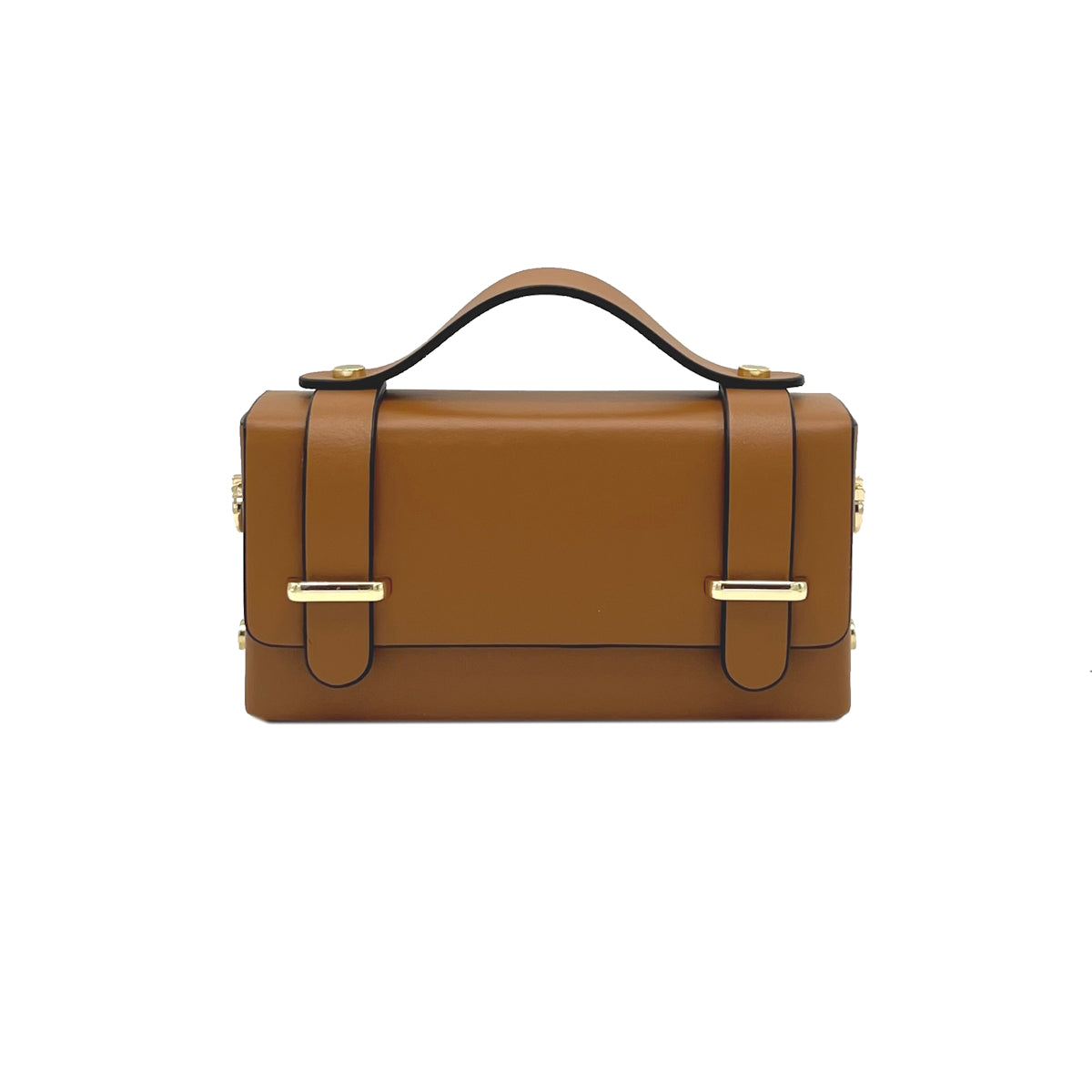 Genuine leather mini clutch bag with chain, Made in Italy, art. 112591