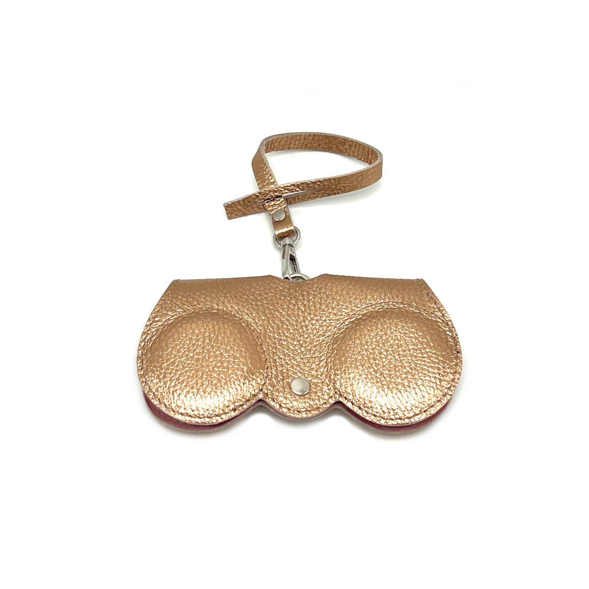 Laminated leather attachable glasses case, art. CU02LA