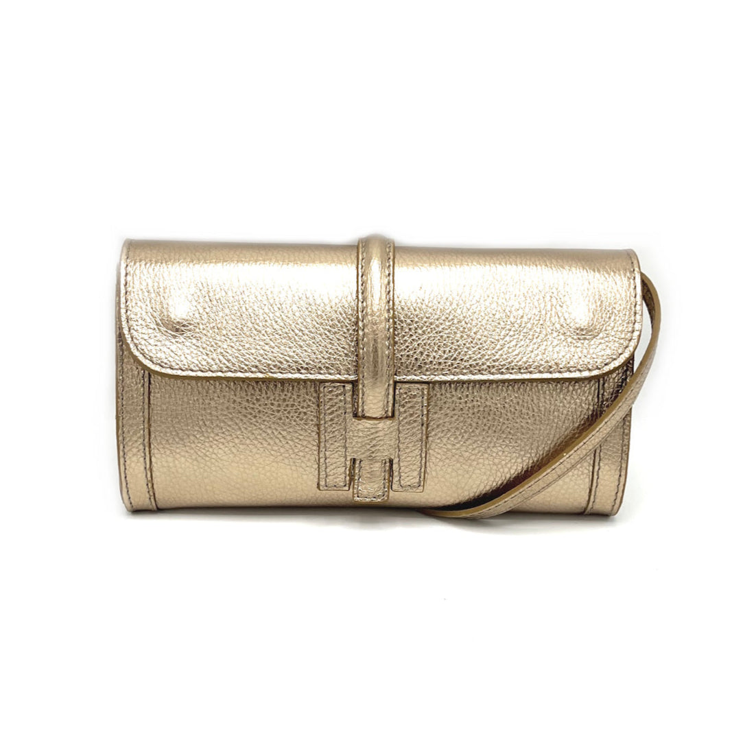 Pochette in pelle laminata, Made in Italy, art. 112532LA