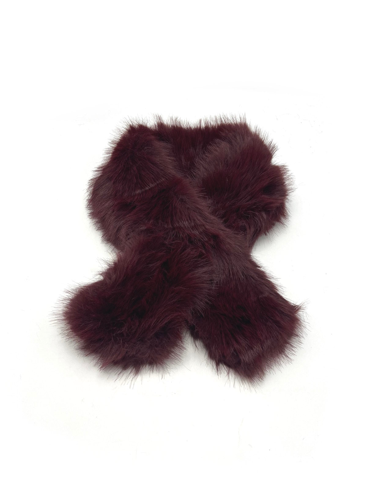 Plush Faux Fur Crossover Scarf, Fall/Winter, Art. XY-11.532