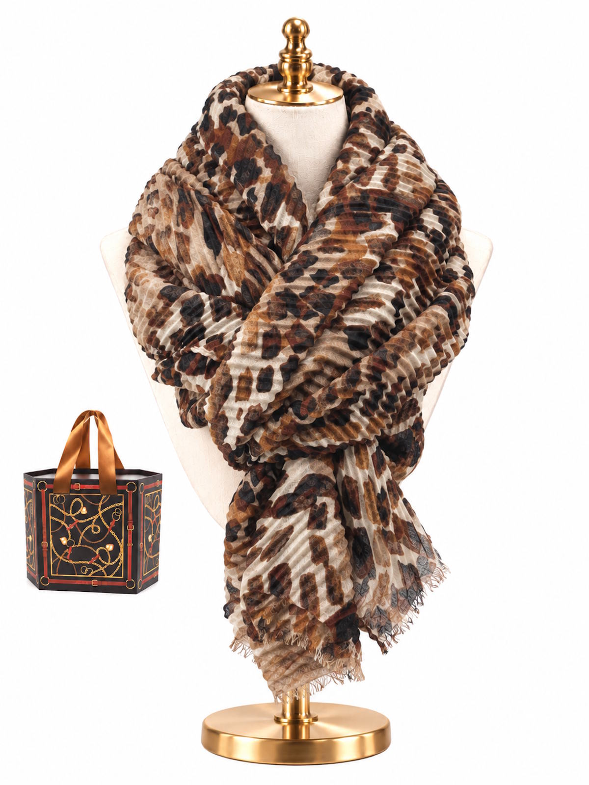 Christmas Gift for Her | Lightweight Soft Crinkle Scarf | Gift Box, art. 262035