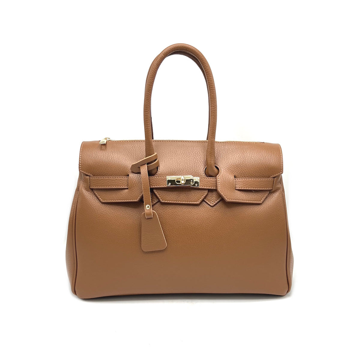 Genuine Leather Handbag, Big size, Made in Italy, art. 112665