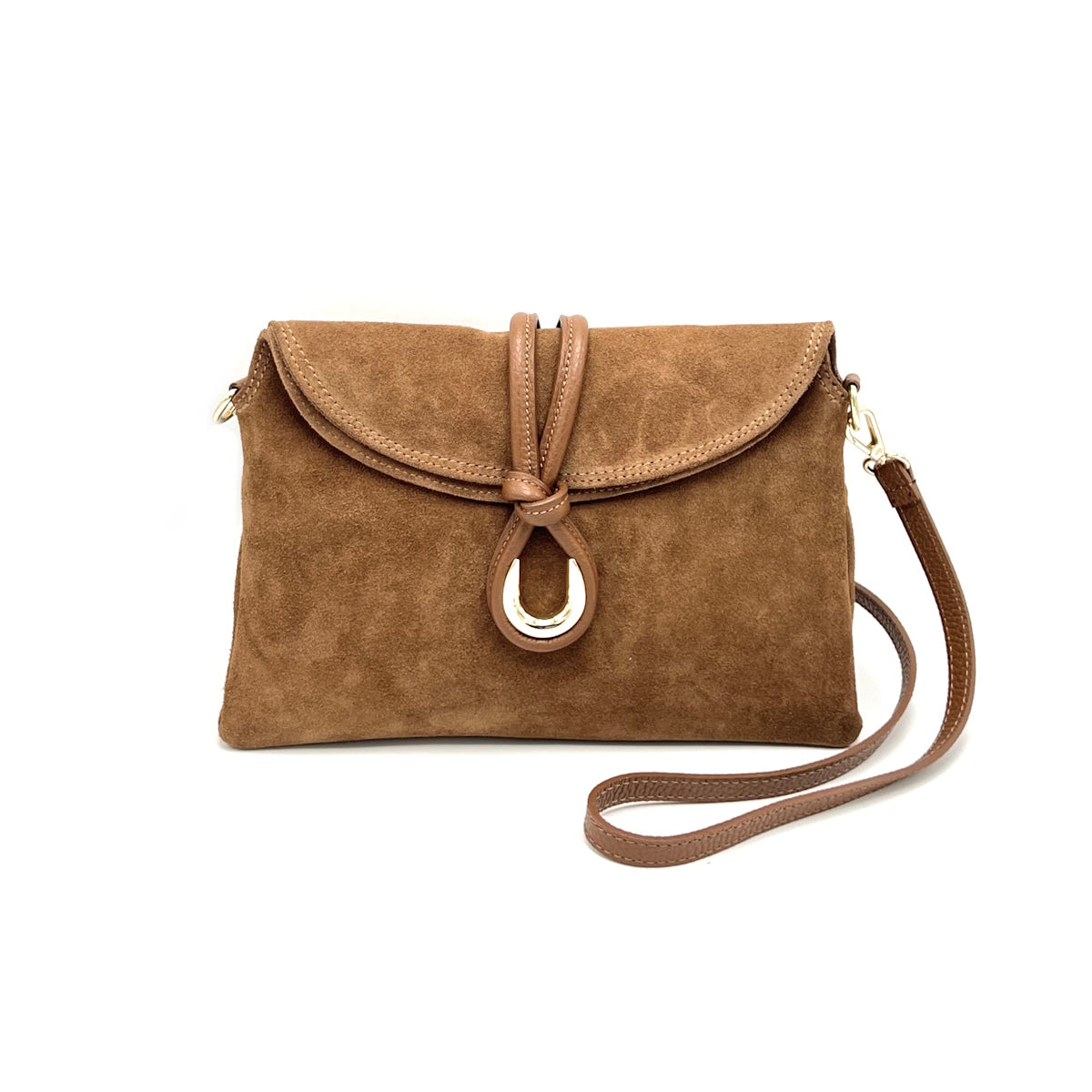 Suede leather shoulder bag, Made in Italy, art. 112637