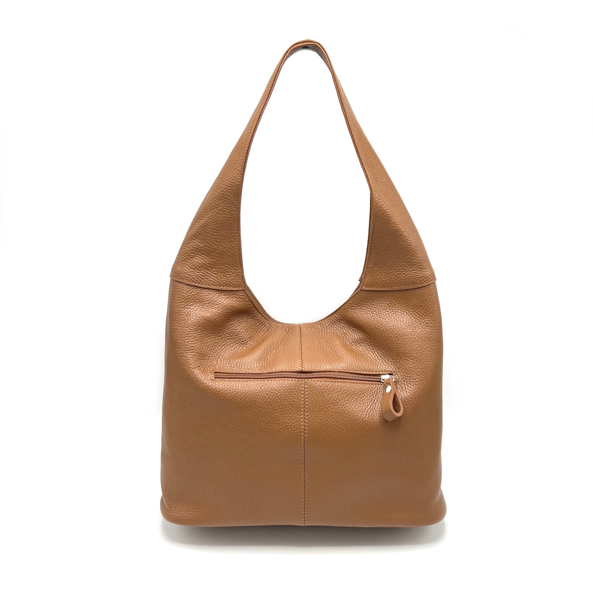 Genuine leather hobo bag, Made in Italy, art. 112636