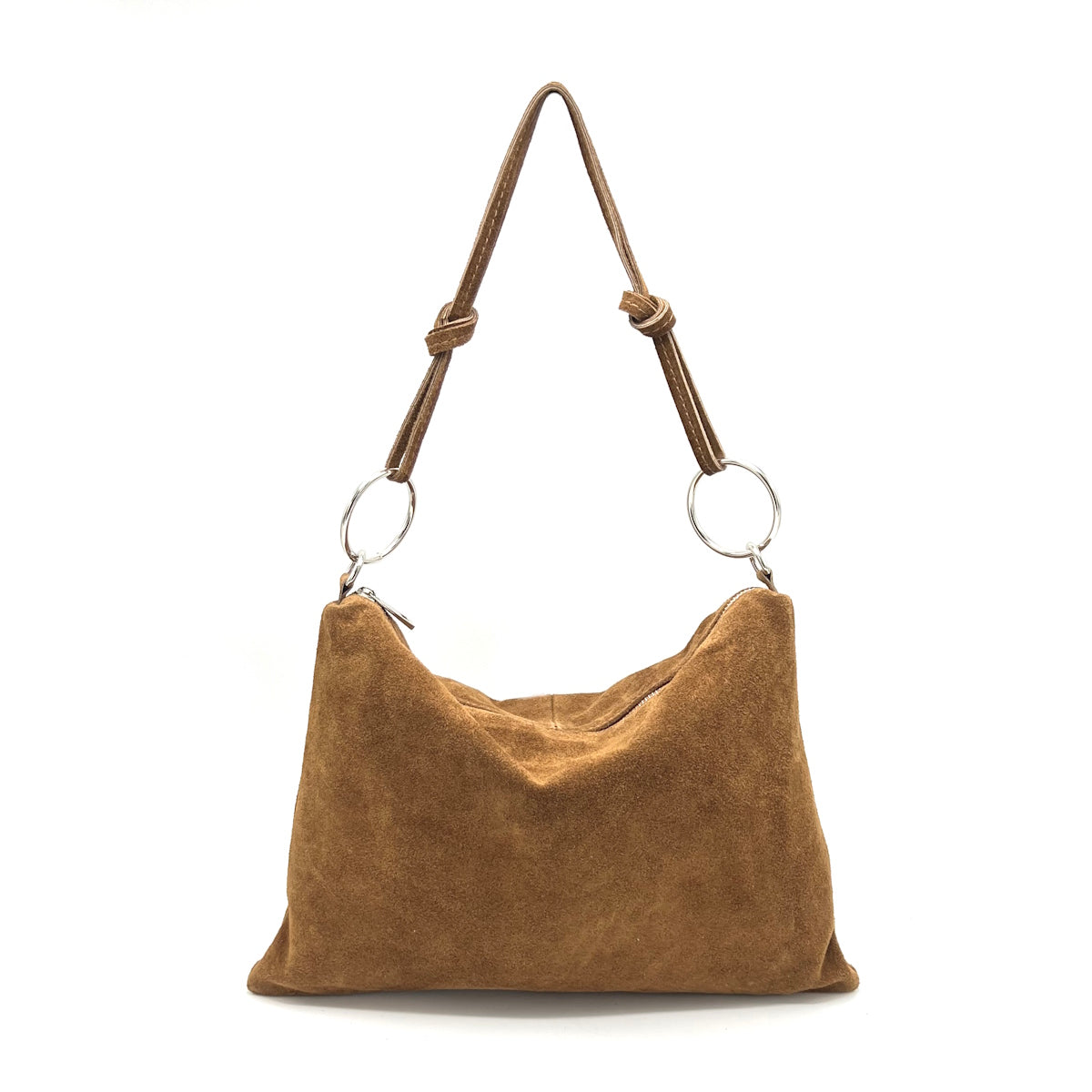 Borsa a tracolla in pelle scamosciata, Made in Italy, art. 112604
