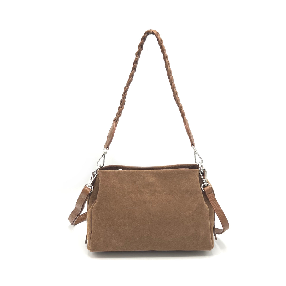 Suede leather shoulder bag, Made in Italy, art. 112622