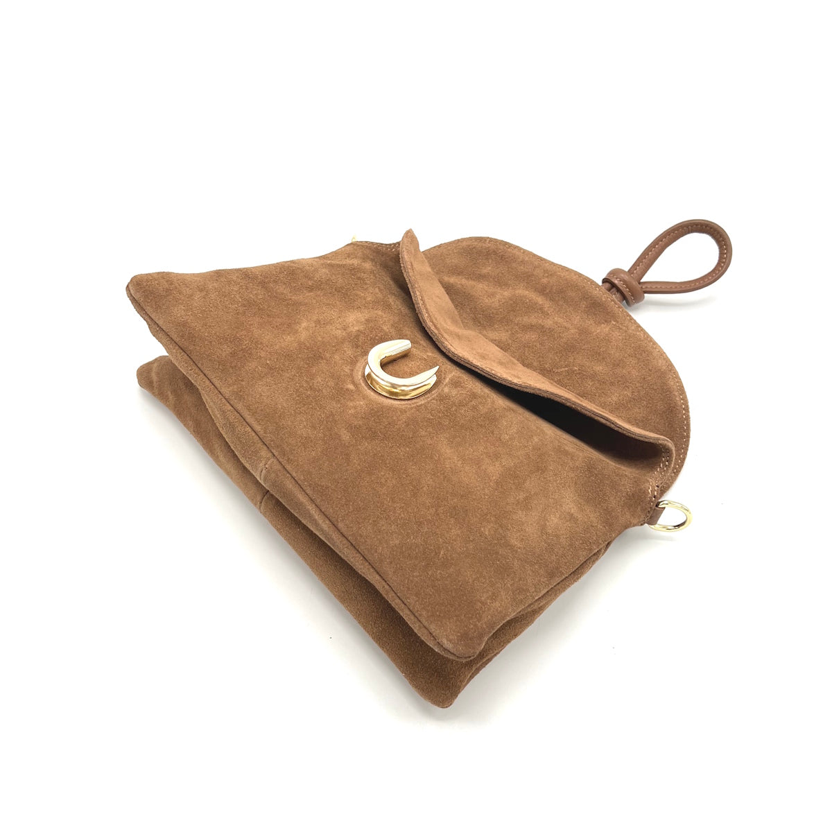 Suede leather shoulder bag, Made in Italy, art. 112637