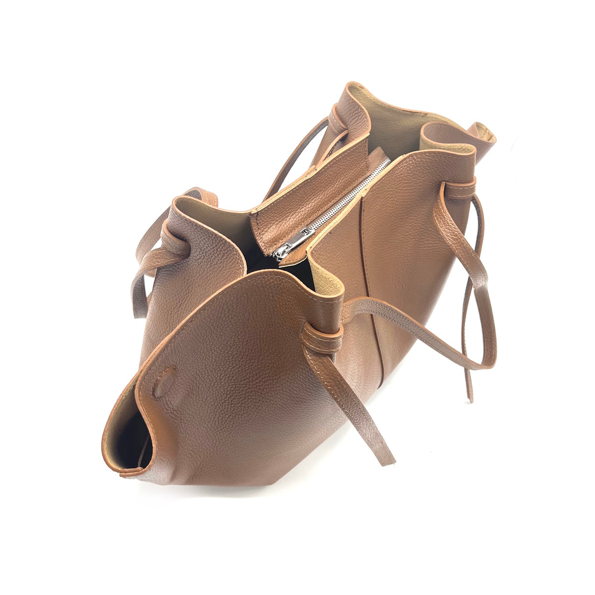 Genuine leather shopping bag, Made in Italy, art. 112615