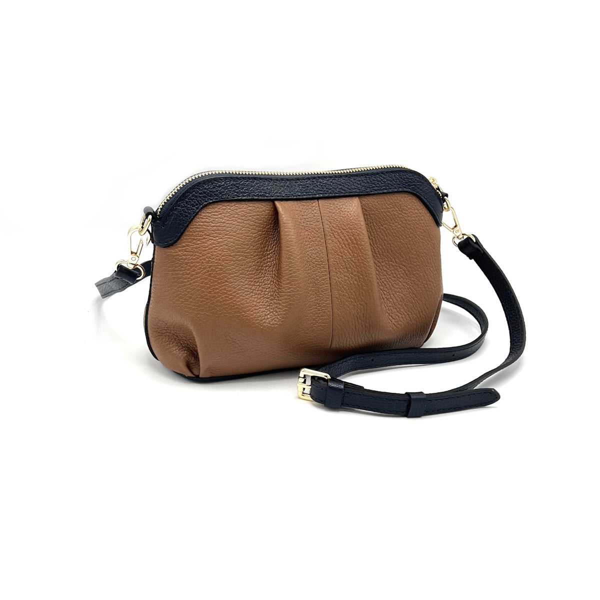 Genuine leather small chain bag, Made in Italy, art. 112616