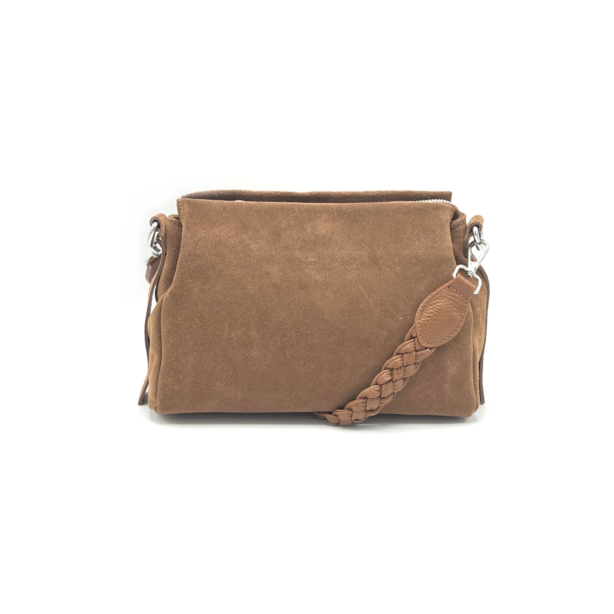 Suede leather shoulder bag, Made in Italy, art. 112622