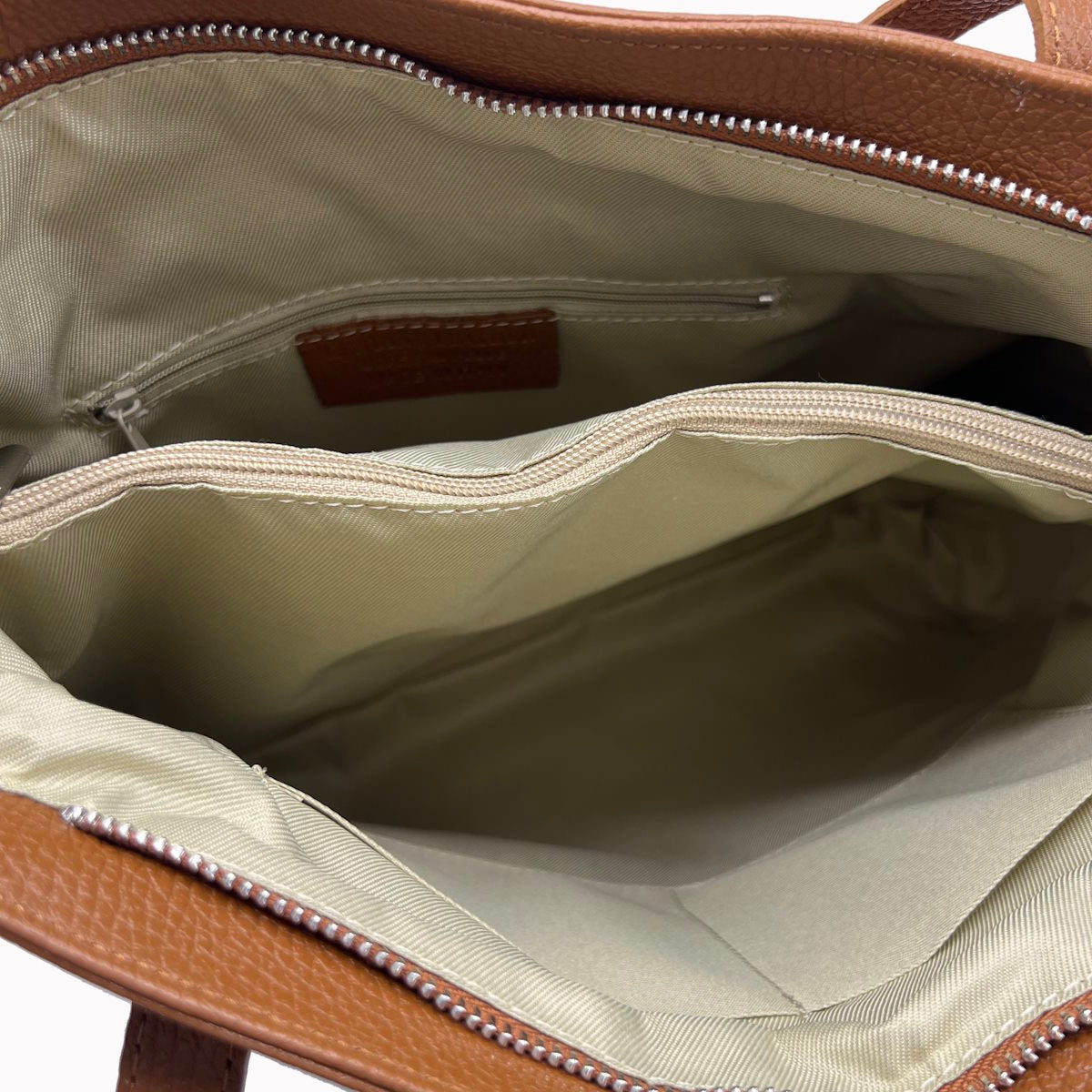 Genuine leather tote bag, Made in Italy,  art. 112579