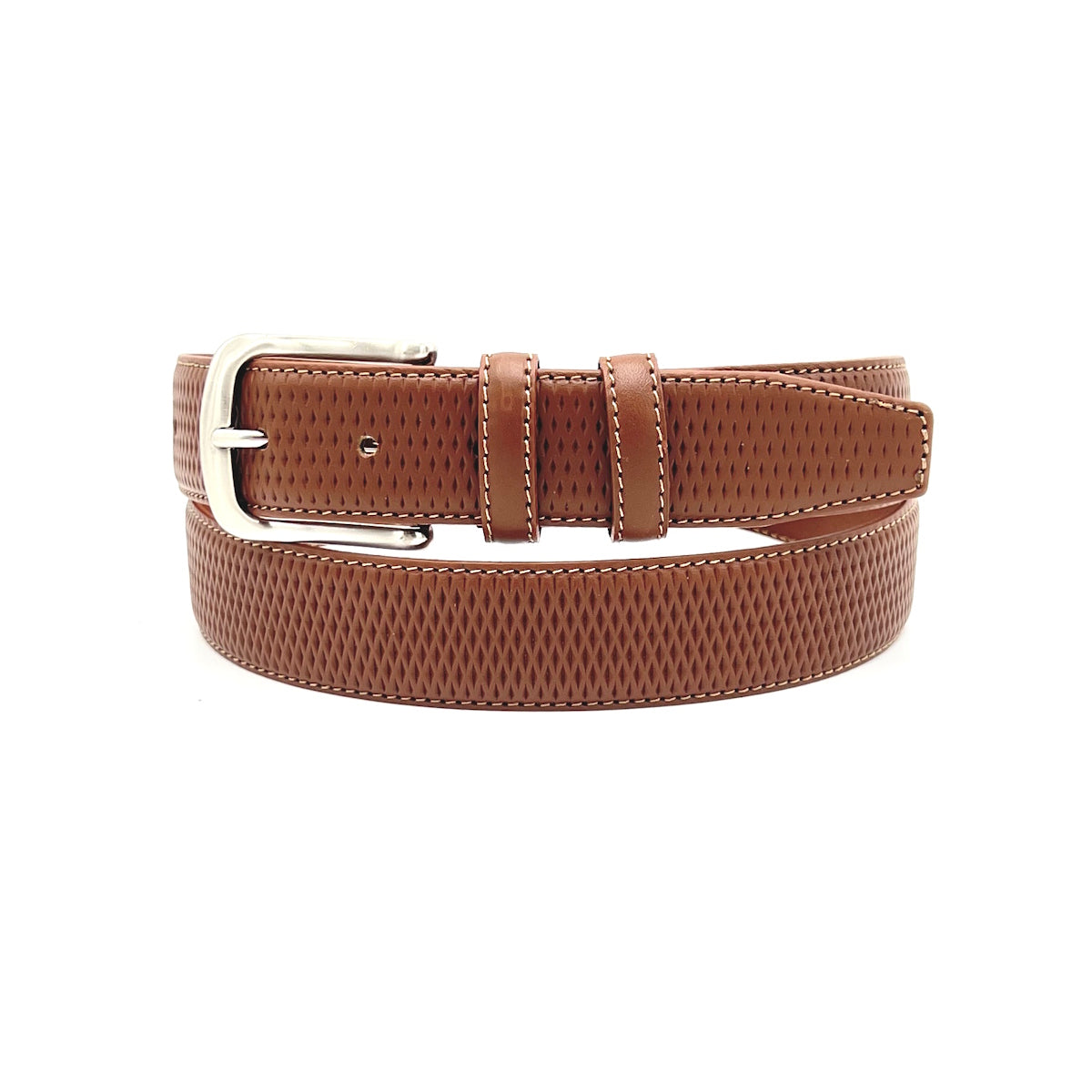 Men's Embossed Genuine Leather Belt, Made in Italy, Suie Valentini, art. 301/35