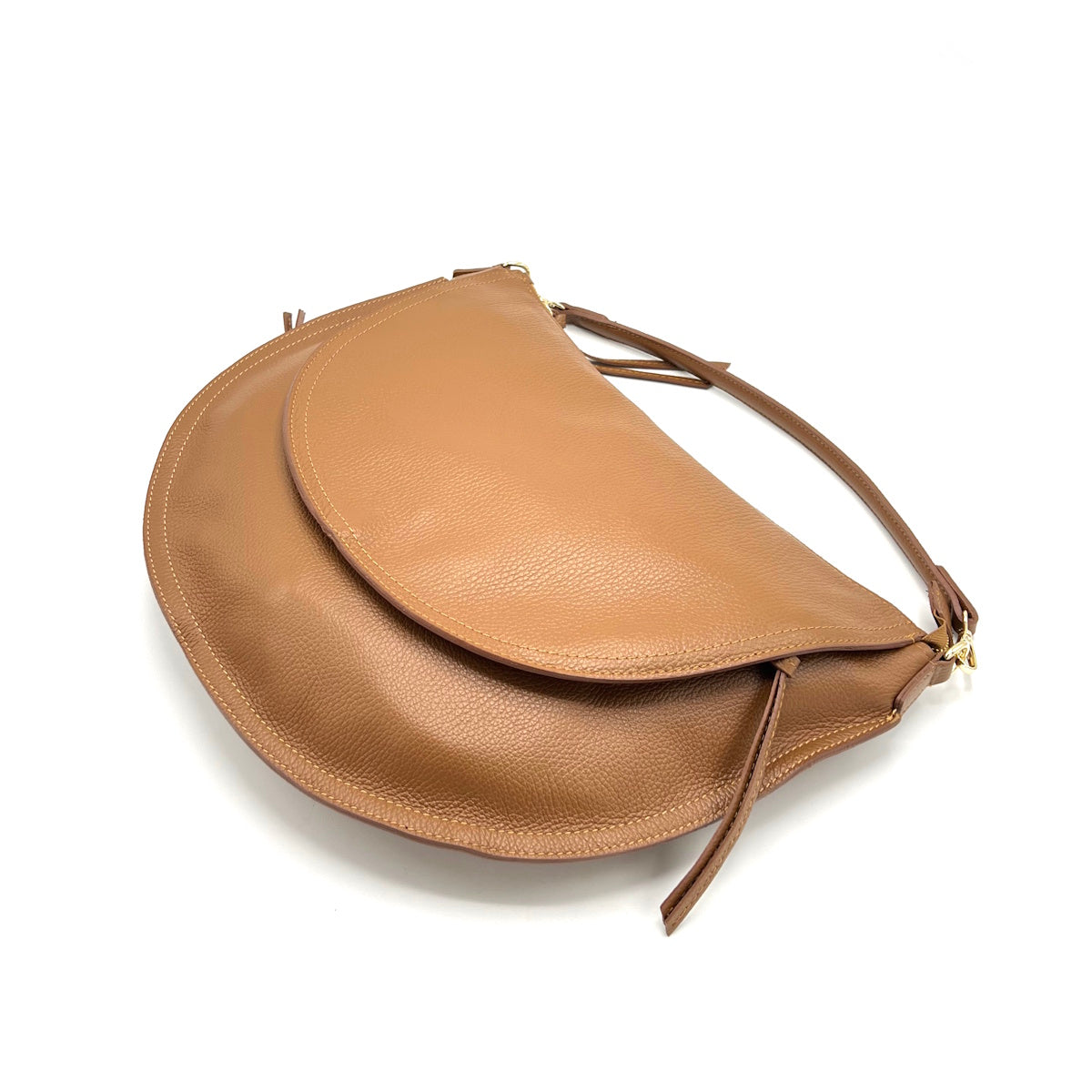 Genuine leather hobo bag, Made in Italy, Big size, art. 112597