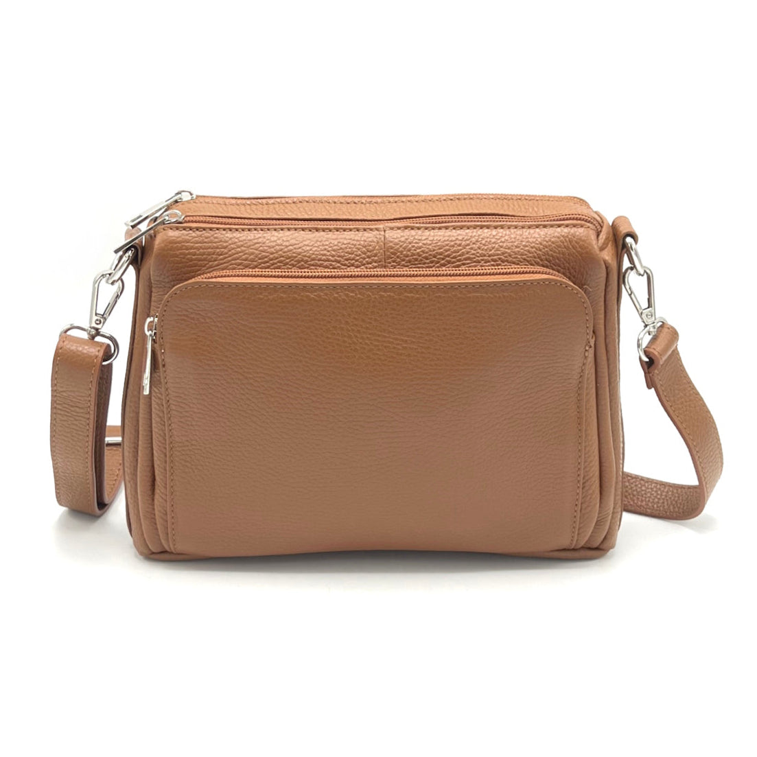 Genuine leather shoulder bag, Made in Italy, art. 112650