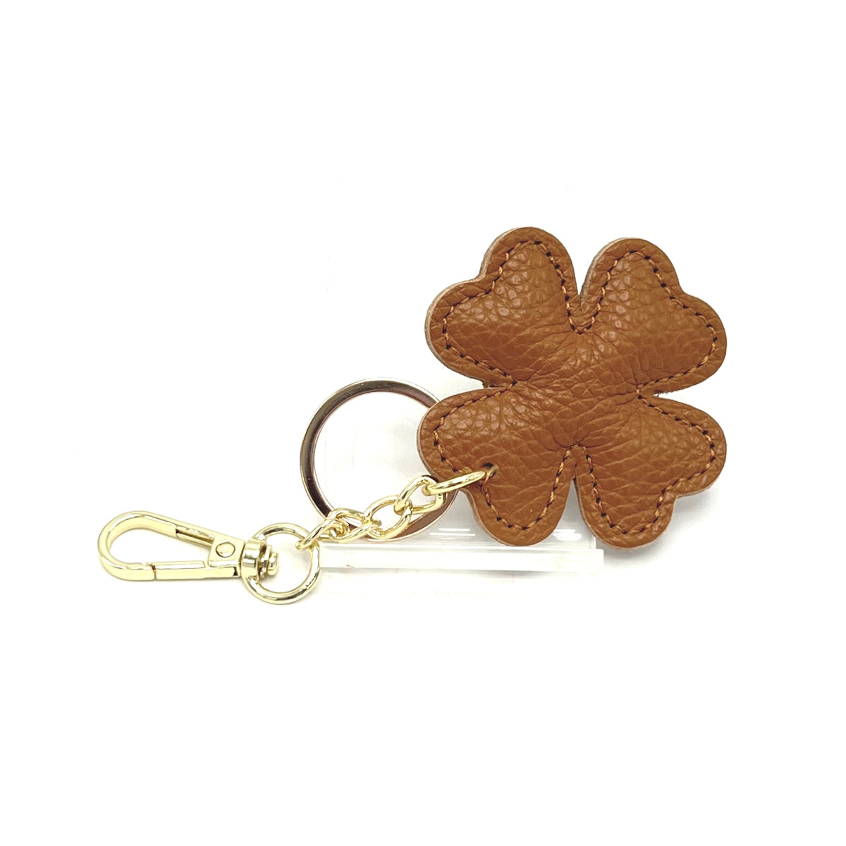 Genuine leather key chain, Lucky leaf, art. PO04