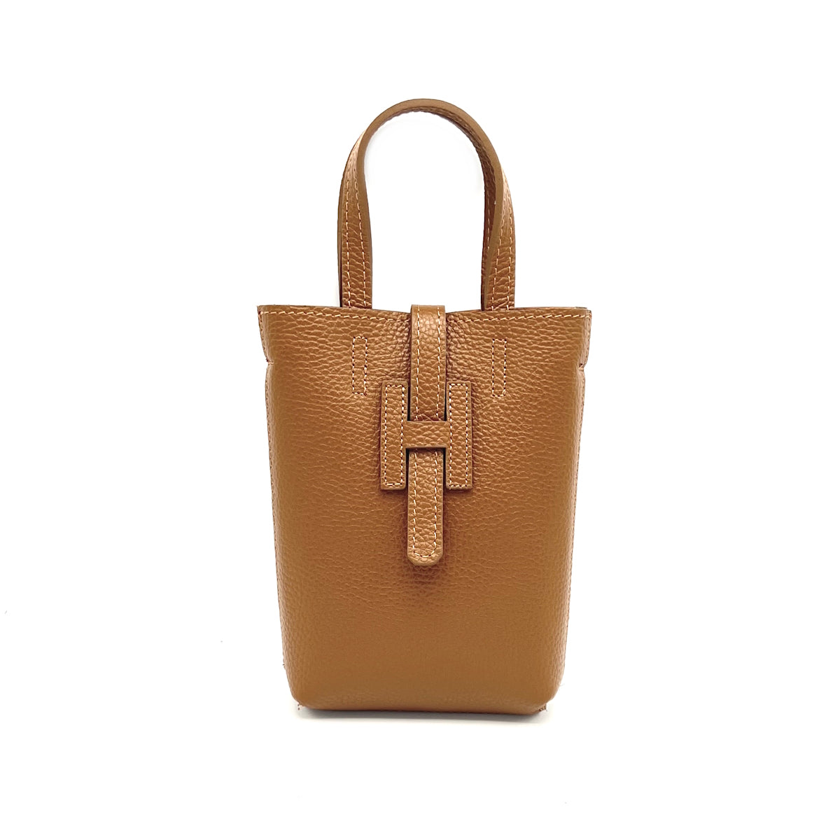 Genuine leather crossbody phone bag, Made in Italy, art. 112618LA