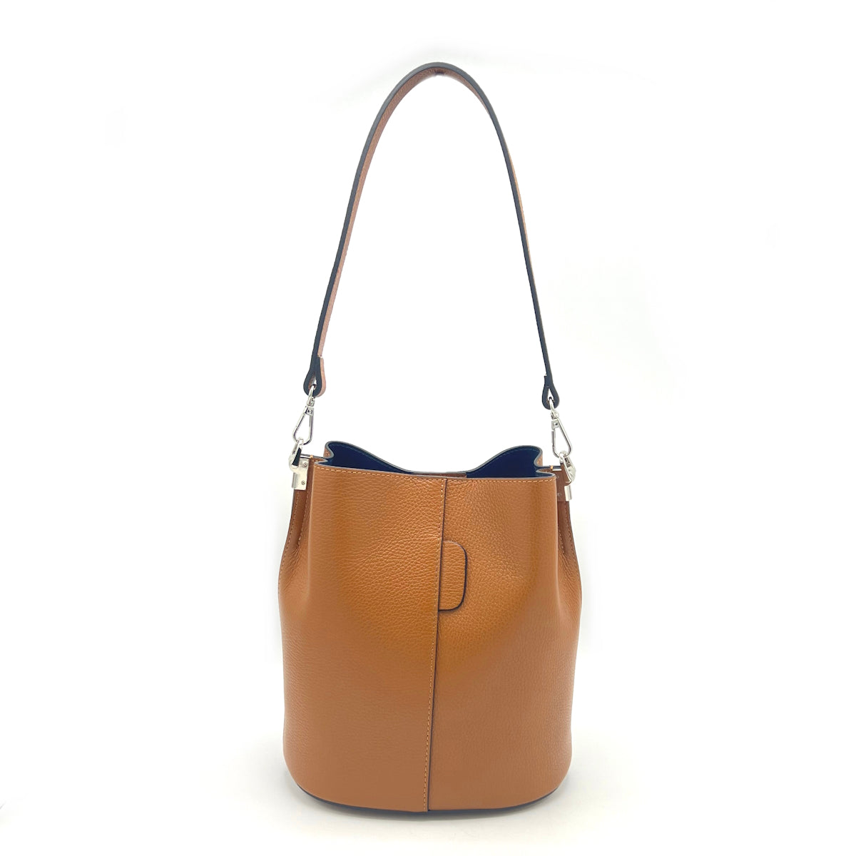 Genuine leather bucket bag, Made in Italy, art. 112559