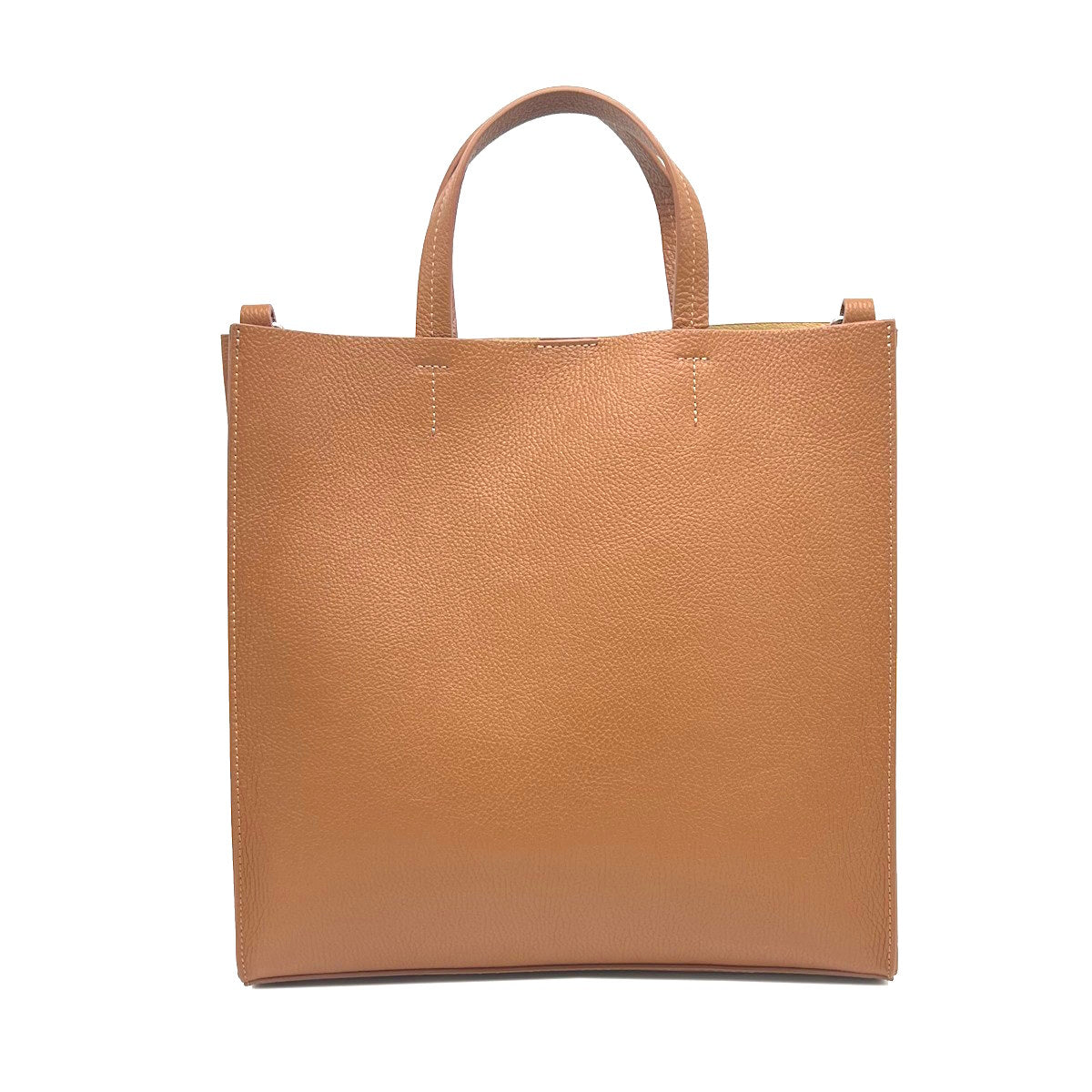 Genuine leather shoulder bag, Made in Italy, Big size, art. 112567