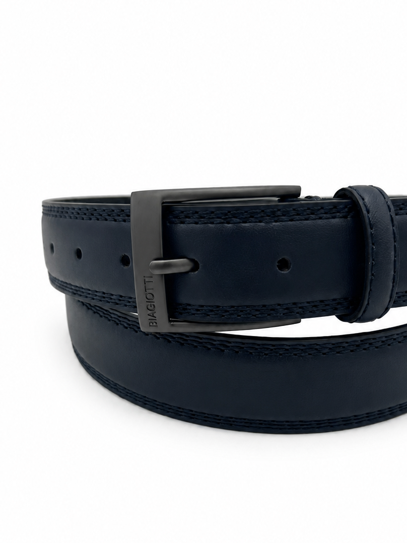 Classic Men's Business Belt with Triple-Row Stitching | BIAGIOTTI Uomo | Art. CLB600-007.290