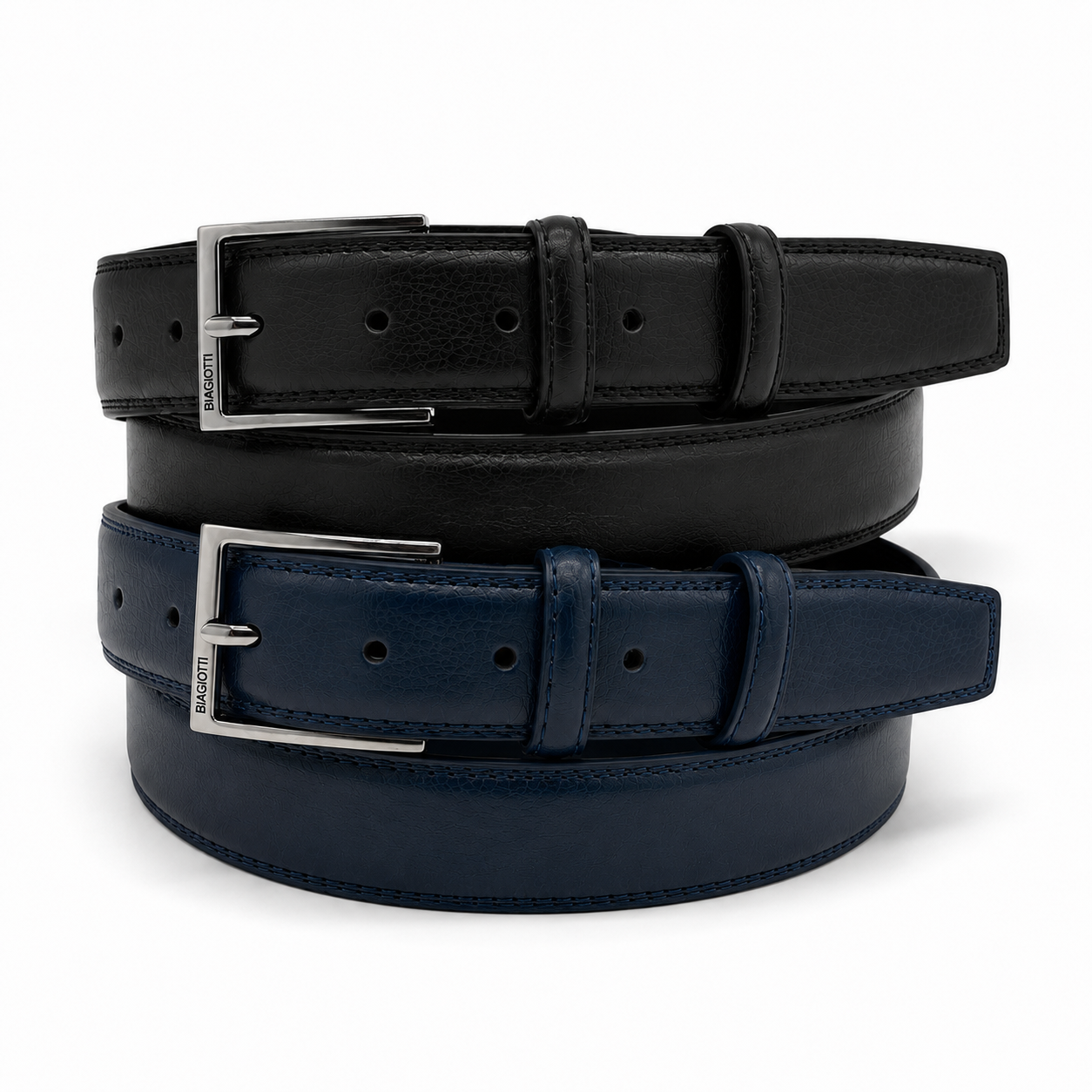 Classic Men's Business Belt with Double-Row Stitching| BIAGIOTTI Uomo | Art. CLB600-017.290