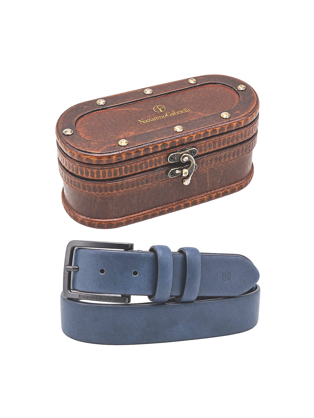 Christmas Gift for Him | Men's Belt with Wooden Gift Box, Art. CDK050