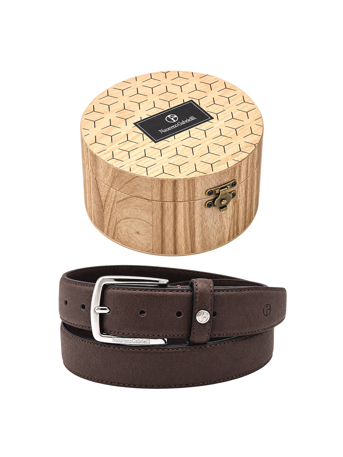 Christmas Gift for Him | Men's Belt with Wooden Gift Box, Art. CDK054