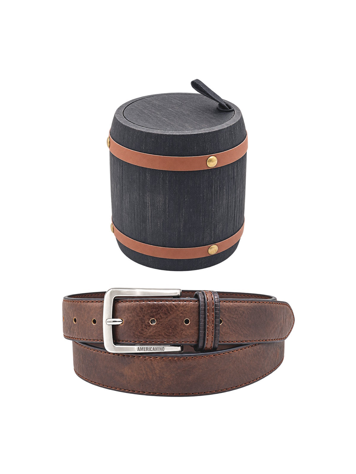 Christmas Gift for Him | Men's Belt with Wooden Gift Box, Art. CDK066
