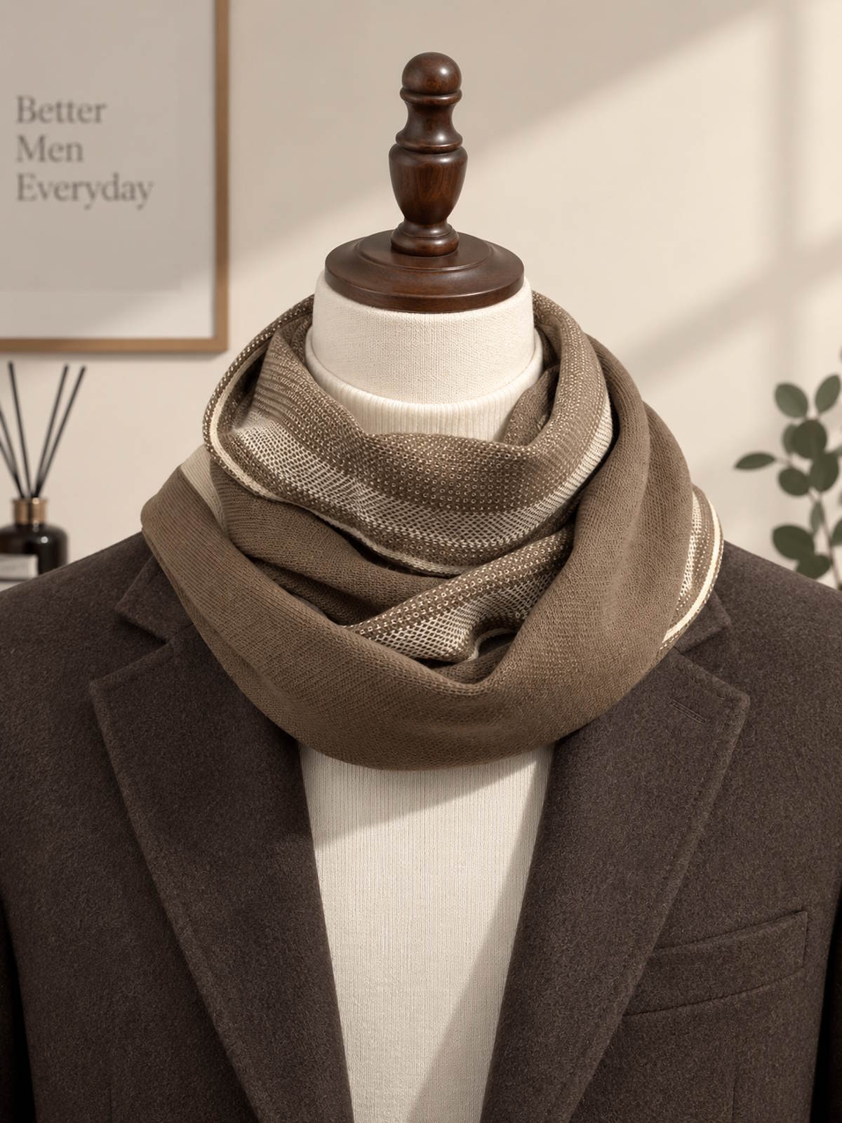 Christmas Gift For Him | Classic Scarf, Brand Coveri Collection,  art. 231003