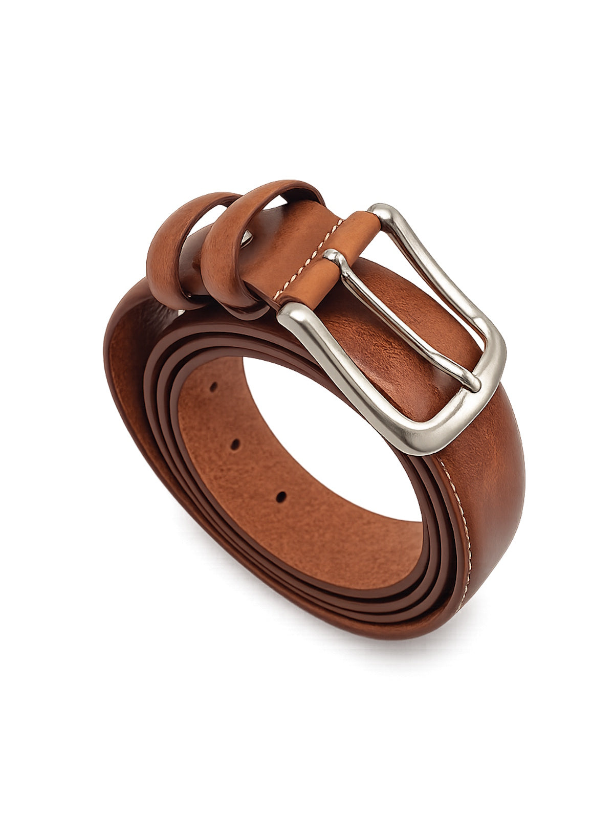 Classic Genuine Leather 35mm Men's Belt – Clean Edge, No Stitching Design, Made in Italy, art. 3000.35.391