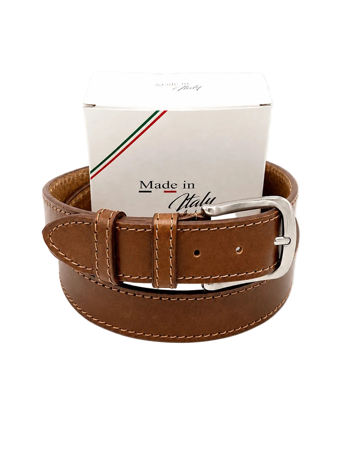 Classic Genuine Leather 40mm Men's Belt, Made in Italy, art. 3148/40.391