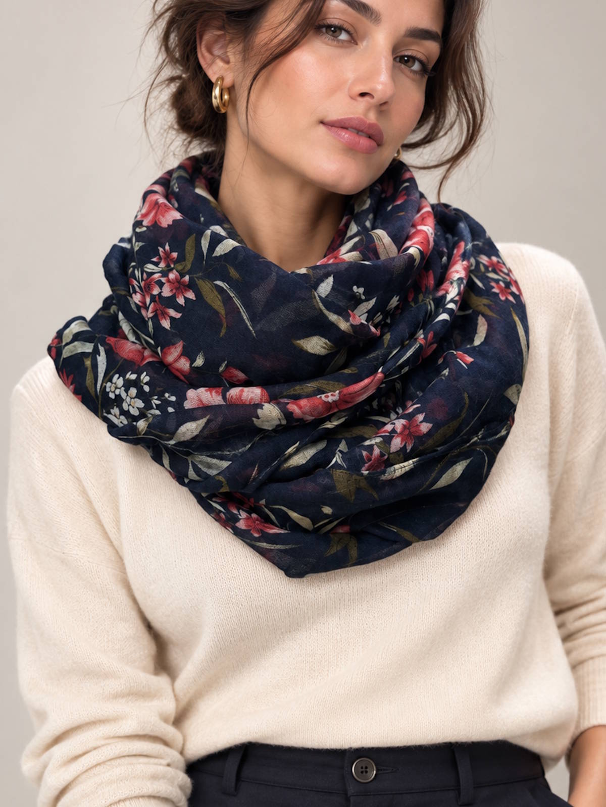 Christmas Gift | Women's Light Scarf, Coveri Collection,  art. 252104
