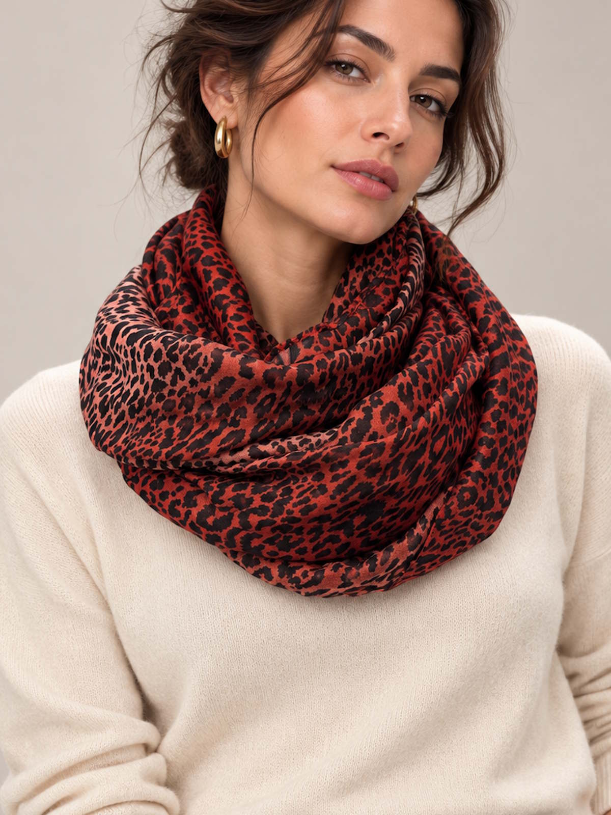 Christmas Gift | Women's Light Scarf, Coveri Collection,  art. 252106
