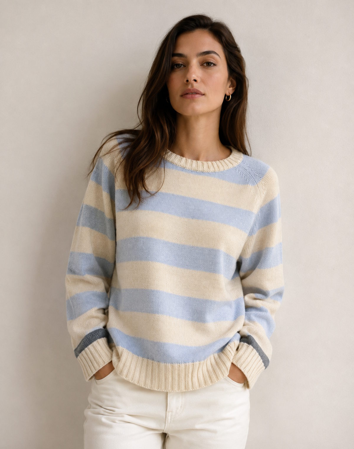 Cashmere Blend Striped Sweater , art. 8265