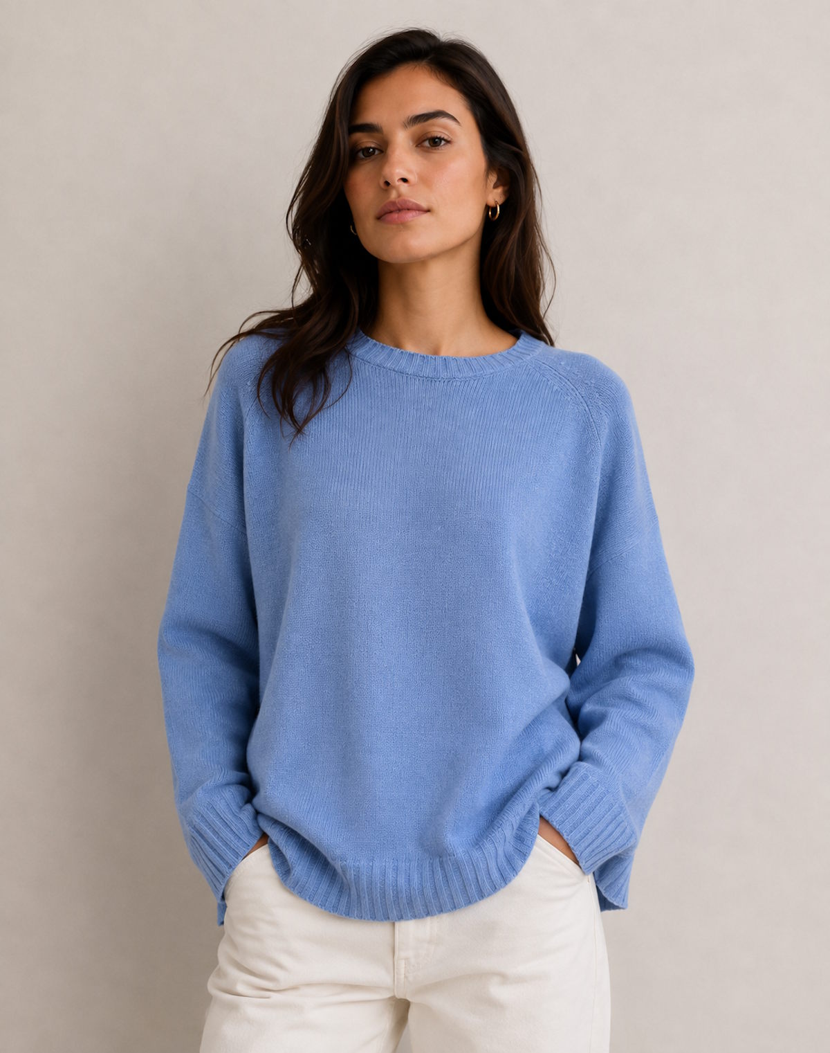 Cashmere Blend Crewneck Sweater, art. 8030